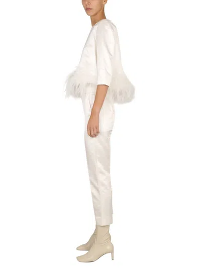 Shop Max Mara "geisha" Pants In White