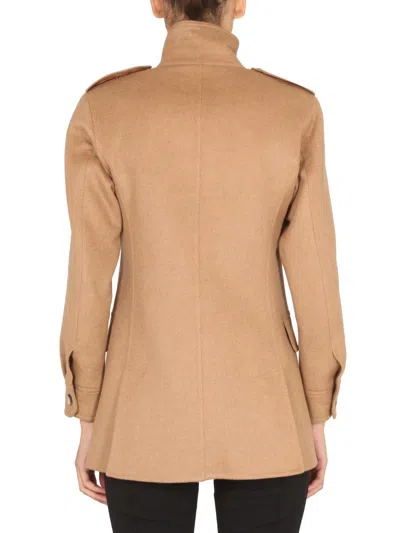 Shop Max Mara "peonies" Jacket In Beige