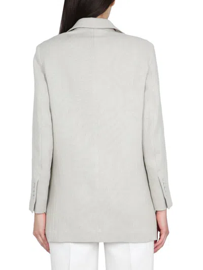 Shop Max Mara Cotton Crêpe Jacket. In Beige