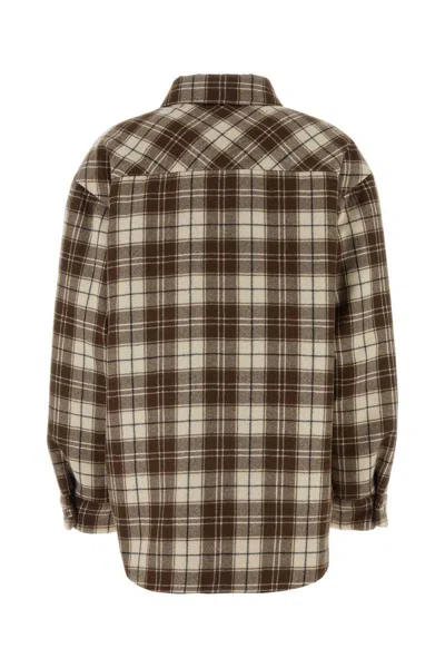 Miu Miu Multicolor Embroidered Wool Down Jacket In Multicolor