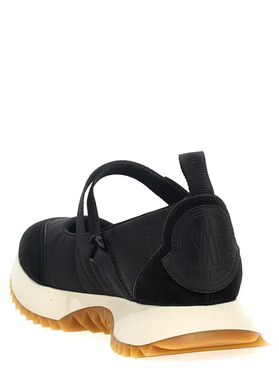 Shop Moncler 'pacey Ballet' Sneakers In Black