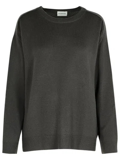 P.a.r.o.s.h 'loos' Turtle-grey Wool Blend Sweater In Grey