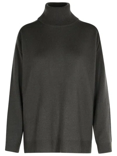 P.a.r.o.s.h . 'loos' Turtleneck Sweater In Dove Grey Wool Blend In Grey