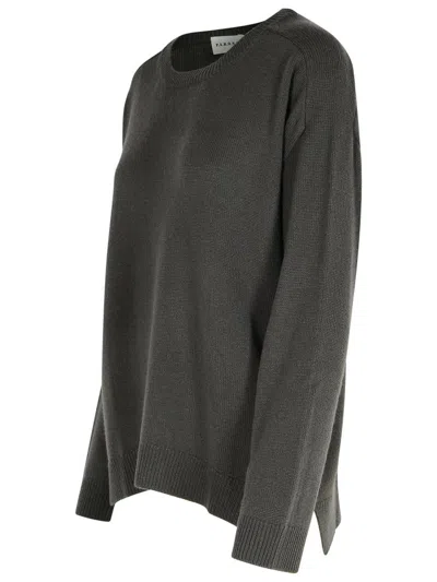 P.a.r.o.s.h 'loos' Turtle-grey Wool Blend Sweater In Grey