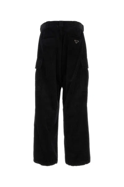 Shop Prada Pants In Black