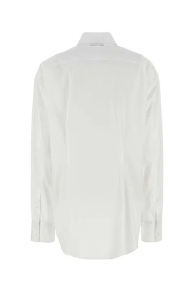 Prada Women's Poplin Shirt In White