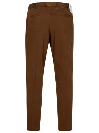 Pt01 Belt-loop Casual Pants In Brown