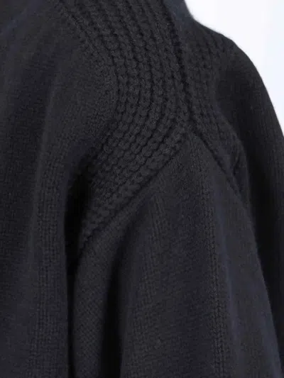 Sa Su Phi Crew Neck Pure Cashmere Sweater In Black
