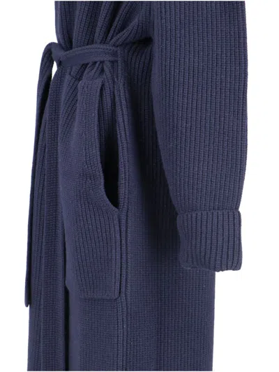 Sa Su Phi Sara Maxi Coat In Blue In Blue