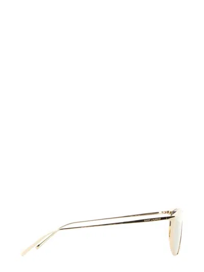 Shop Saint Laurent Eyeglass Sl 605 Moon In Gold