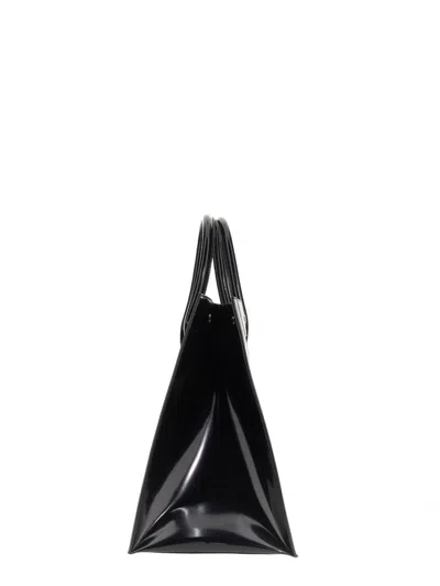 Shop Saint Laurent Rive Gauche Medium Tote Bag In Black