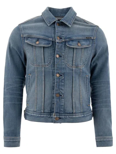 Shop Tom Ford Denim Jacket In Blue