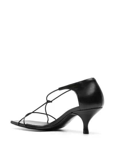 Totême Toteme Knot Sandals In Black