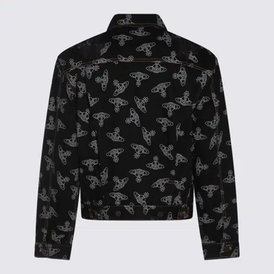 Shop Vivienne Westwood Jackets In Black/orbs