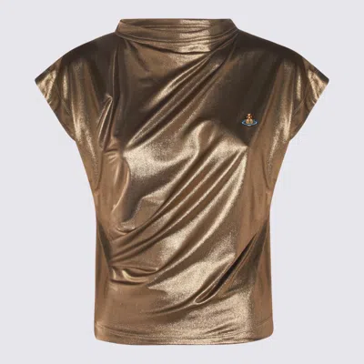 Shop Vivienne Westwood Top Oro In Gold