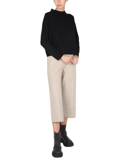 Shop Fabiana Filippi Cropped Trousers In Grey