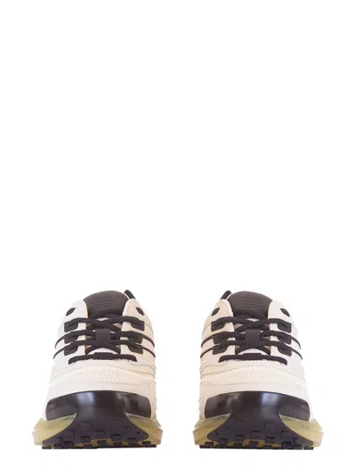 Givenchy Giv 1 Mixed Leather Transparent-sole Runner Sneakers In White