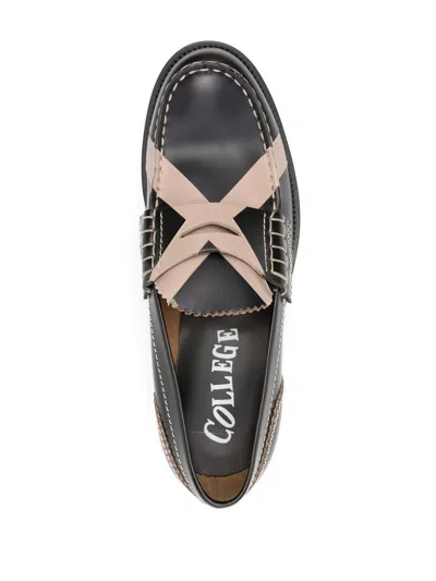 College Mocassino Donna In X C.100 An.black X Ecru