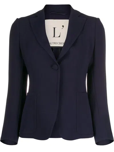 L'autre Chose Slim Fit Blazer In Blue