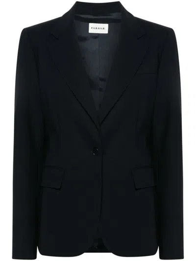 P.a.r.o.s.h Single Breasted Jacket In Blue