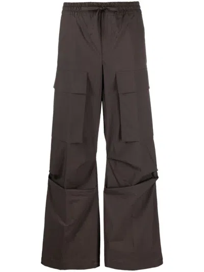 P.a.r.o.s.h Straight-leg Cargo Trousers In Testa Di Moro