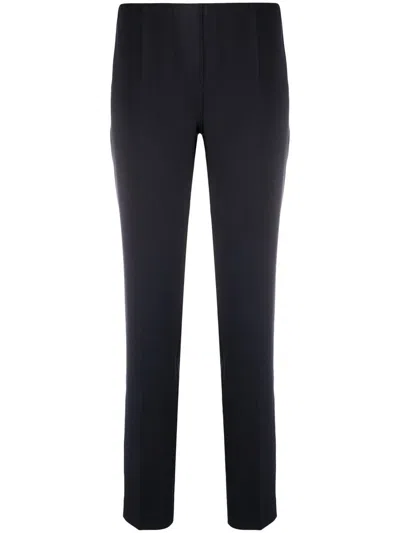 P.a.r.o.s.h Tapered Leg Trousers Sophisticated Twist In Navy