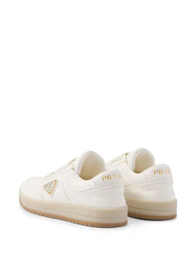 Shop Prada Downtown Sneakers In Beige