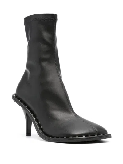 Stella Mccartney Ryder Sock Ankle Boots With Heel In Black
