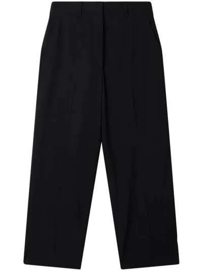 Stella Mccartney Wide-leg Wool Trousers In Black