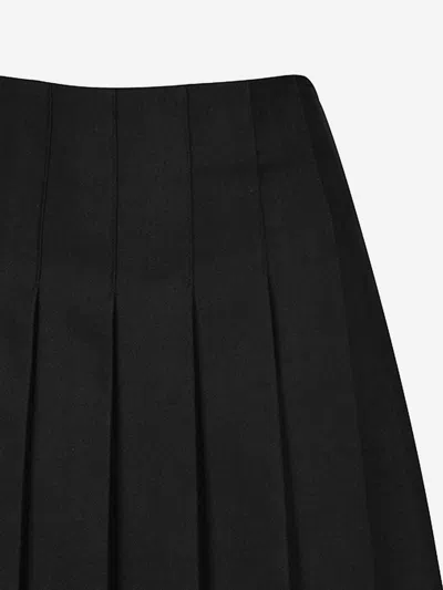 Zeco Schoolwear Girls School Senior Down Pleat Eco Skirt In Black