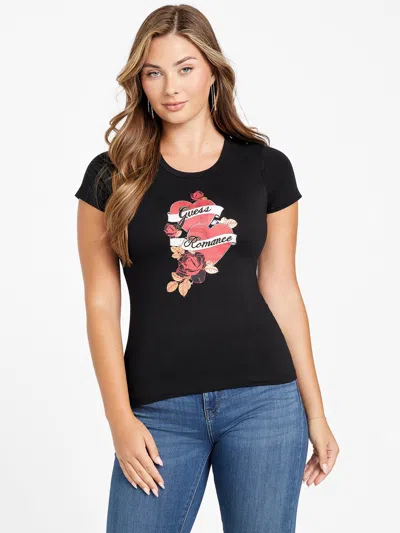 Guess Factory Eco Romance Tee In Black