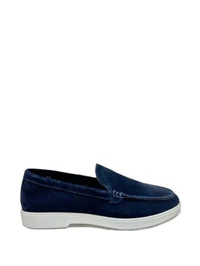 Bekk Woman Loafers Midnight Blue Size 7 Soft Leather In Navy