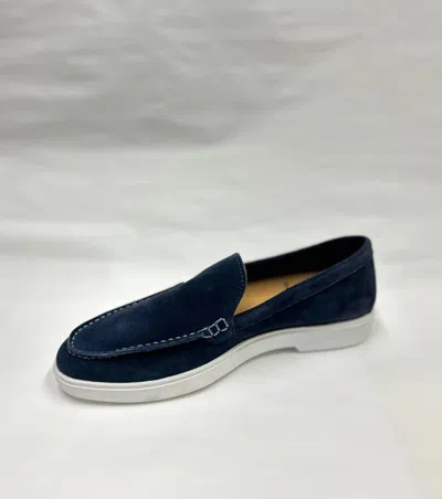 Bekk Woman Loafers Midnight Blue Size 7 Soft Leather In Navy