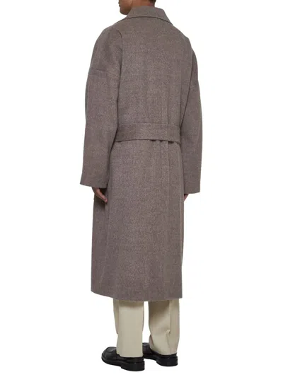 Shop Etro Coats In Grey