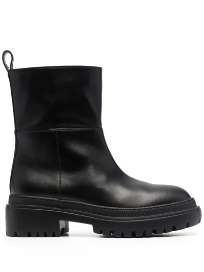 L'autre Chose Leather Ankle Boots