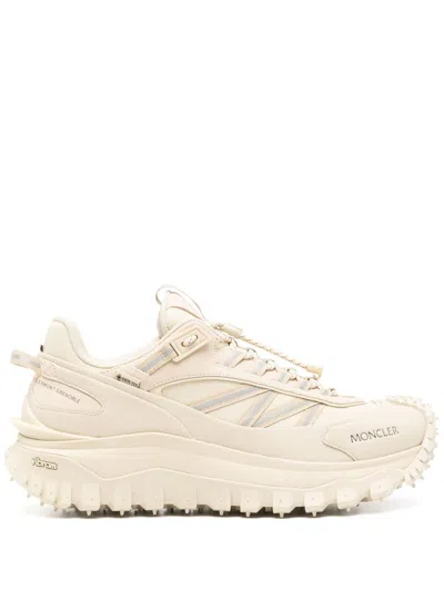 Shop Moncler Trailgrip Gtx Low Top Sneakers In Light Beige