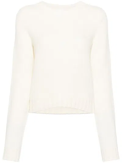 Shop Palm Angels Logo-embroidered Jumper In White