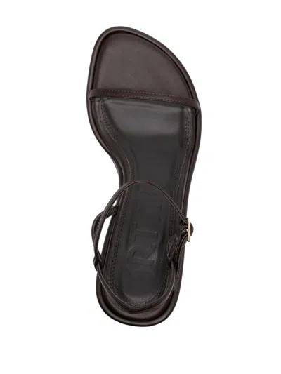 Souliers Martinez 55mm Ivone Leather Sandals In Brown