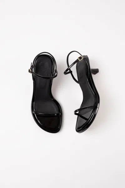 Souliers Martinez 55mm Ivone Leather Sandals In Black