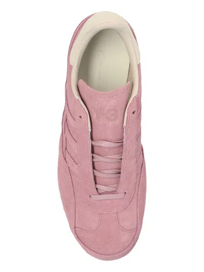 Y-3 X Adidas Gazelle Low-top Sneakers In Pink