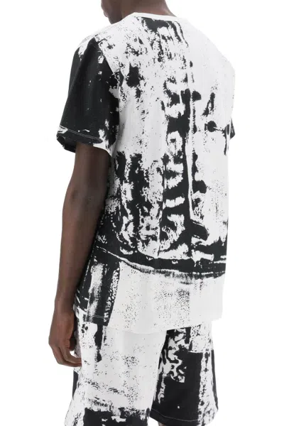 Shop Alexander Mcqueen Fold Print T Shirt