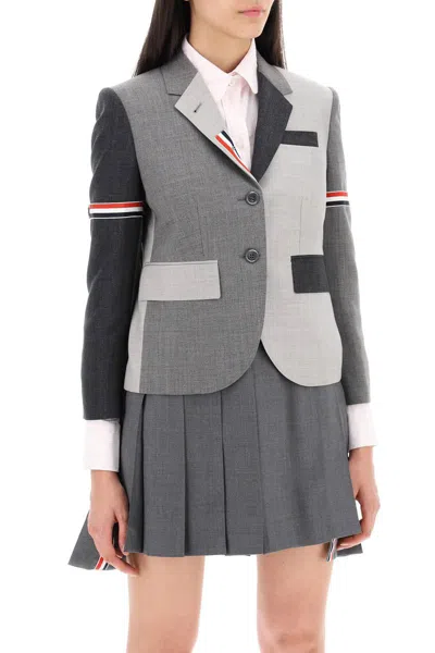 Shop Thom Browne "blazer Fit 3 In Funmix In Grey