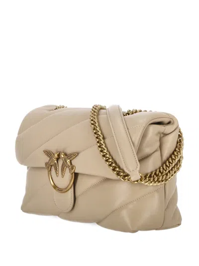 Shop Pinko Bags In Beige-grigio Fumo-antique