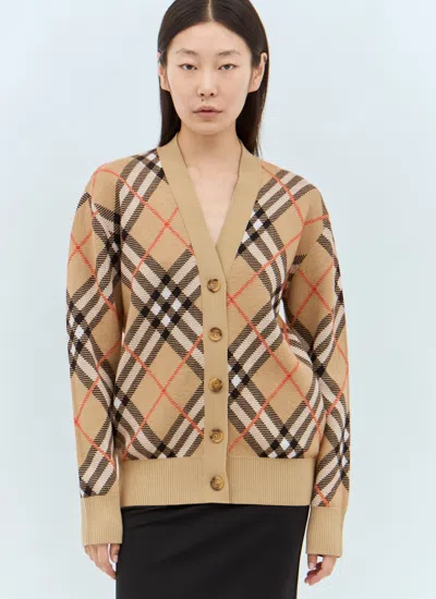 Burberry Cardigan In Brown