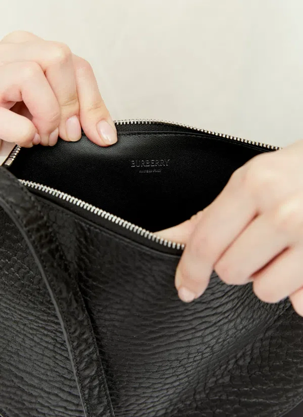 Burberry Chess Pouch Shoulder Bag In Black | ModeSens