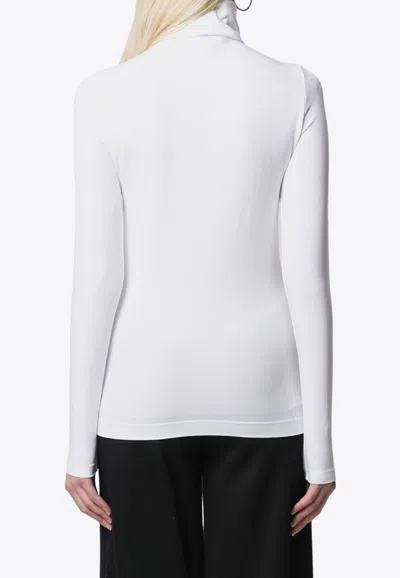 Wolford Aurora High-neck Pullover In White