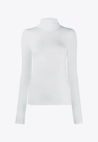 Wolford Aurora High-neck Pullover In White