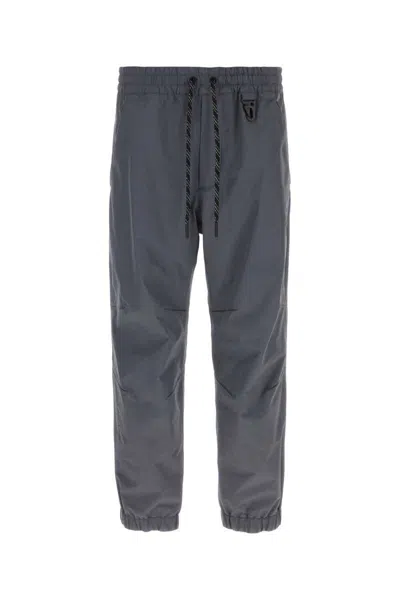 Moncler Logo-embossed Track Pants In Grey