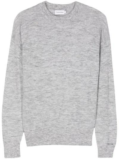 Shop Calvin Klein Alpaca Sweater Clothing In Grey