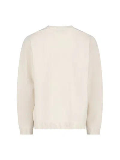 Studio Nicholson Merino Wool-blend Sweater In White